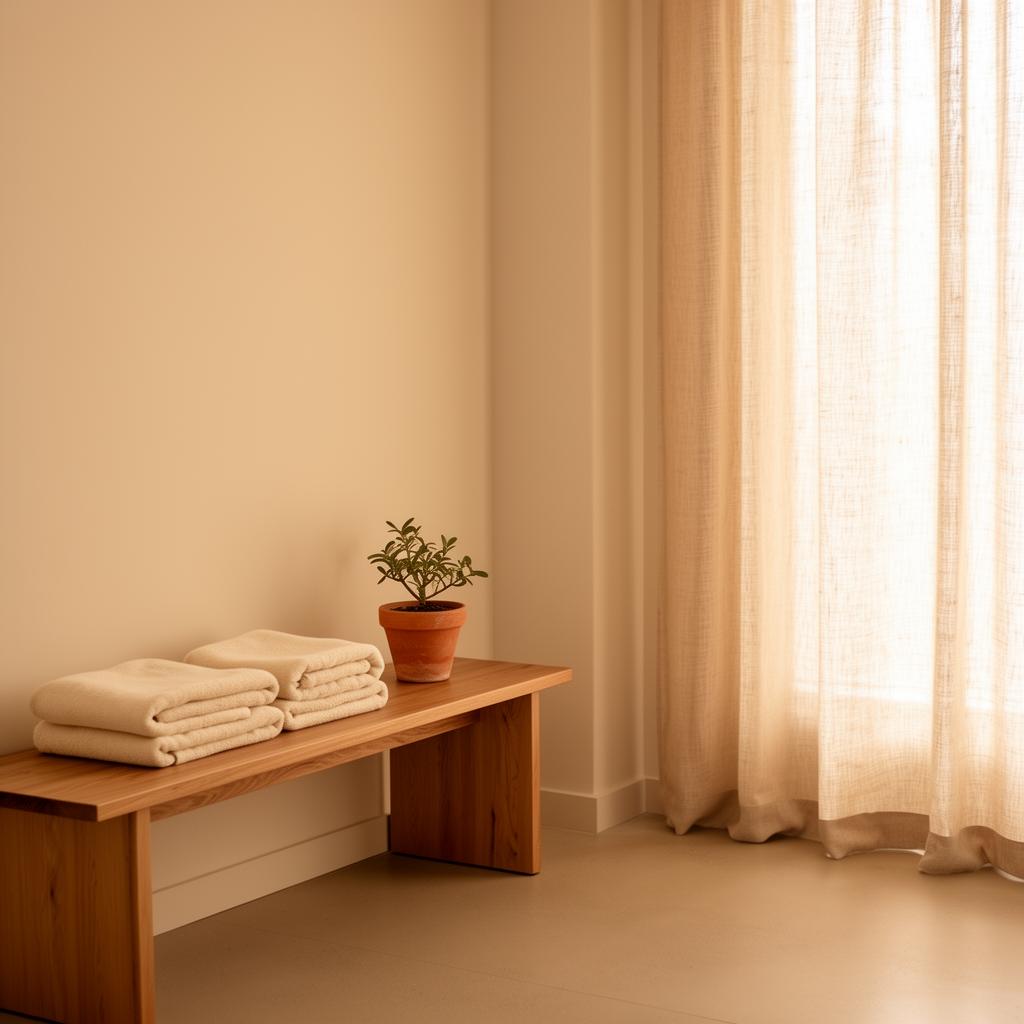 A quiet corner of the Casa Pilates studio